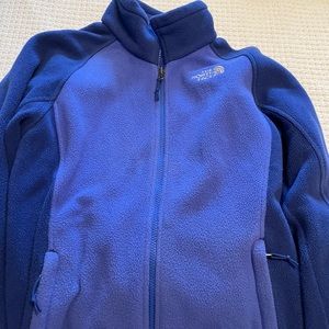 The north face fleece zip up jacket